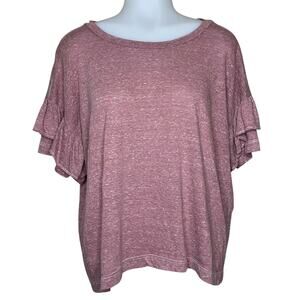 Current/Elliott Ruffle Roadie Top Size 1